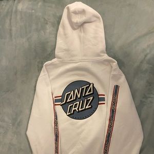 Santa Cruz, Small Hoodie, White